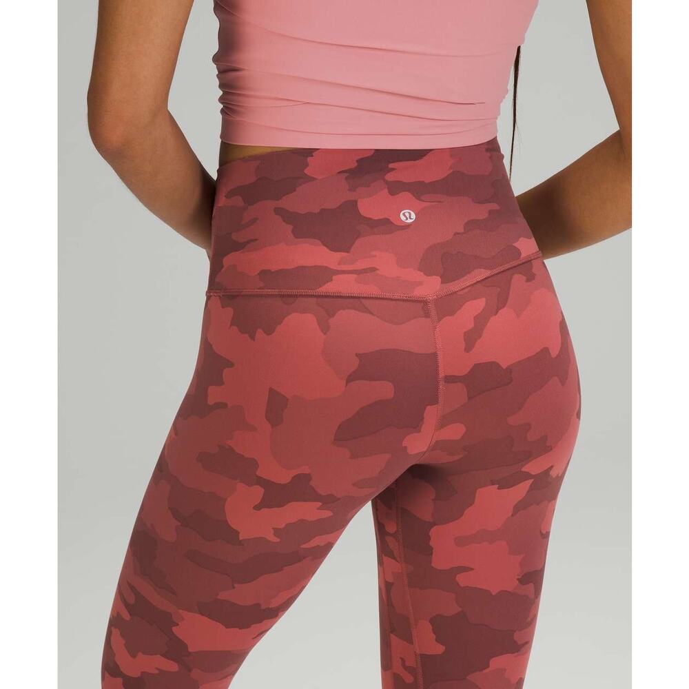 Lululemon Align Crop *21" Heritage 365 Camo Brier Rose Multi Size 2 W6BOWS - Picture 4 of 10